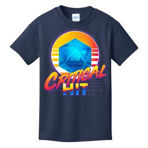 Retro 80's DnD Critical Hit Kids T-Shirt