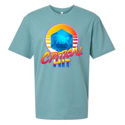 Retro 80's DnD Critical Hit Sueded Cloud Jersey T-Shirt