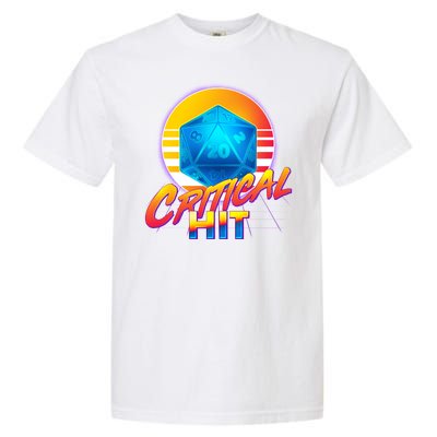 Retro 80's DnD Critical Hit Garment-Dyed Heavyweight T-Shirt