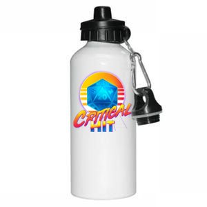 Retro 80's DnD Critical Hit Aluminum Water Bottle