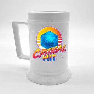 Retro 80's DnD Critical Hit Beer Stein