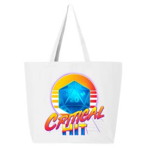 Retro 80's DnD Critical Hit 25L Jumbo Tote