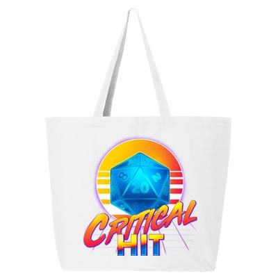 Retro 80's DnD Critical Hit 25L Jumbo Tote