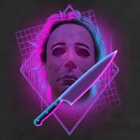 Retro 80's Eighties Myers With Knife Tumbler