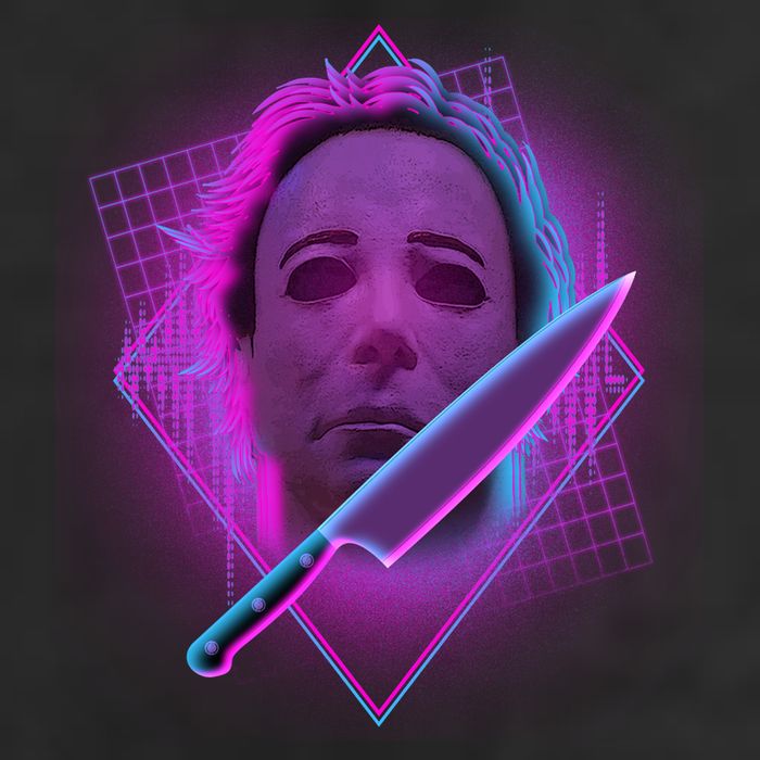 Retro 80's Eighties Myers With Knife Tumbler