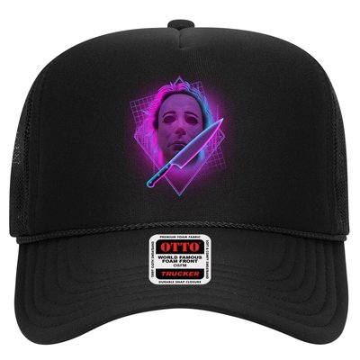 Retro 80's Eighties Myers With Knife Trucker Hat
