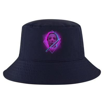 Retro 80's Eighties Myers With Knife Cool Comfort Performance Bucket Hat