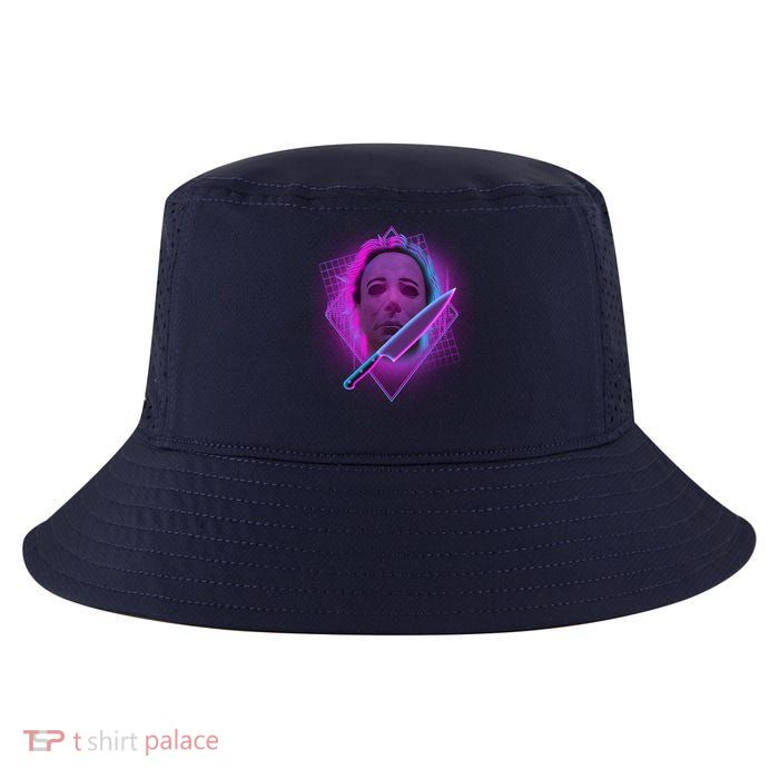 Retro 80's Eighties Myers With Knife Cool Comfort Performance Bucket Hat