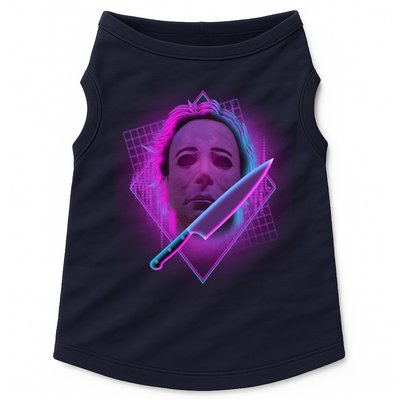 Retro 80's Eighties Myers With Knife Doggie Tank