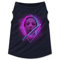 Retro 80's Eighties Myers With Knife Doggie Tank