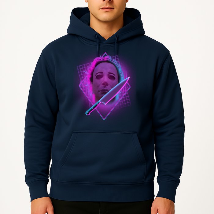 Retro 80's Eighties Myers With Knife Hoodie