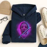 Retro 80's Eighties Myers With Knife Hoodie
