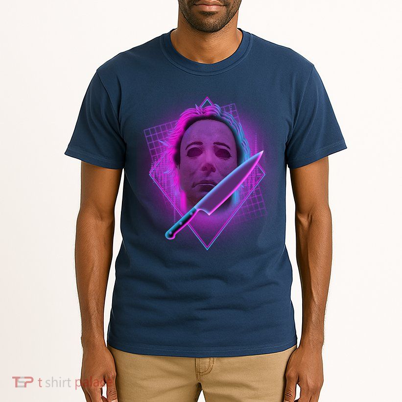 Retro 80's Eighties Myers With Knife Tall T-Shirt