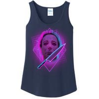 Retro 80's Eighties Myers With Knife Ladies Essential Tank