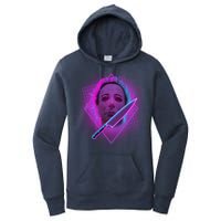 Retro 80's Eighties Myers With Knife Women's Pullover Hoodie