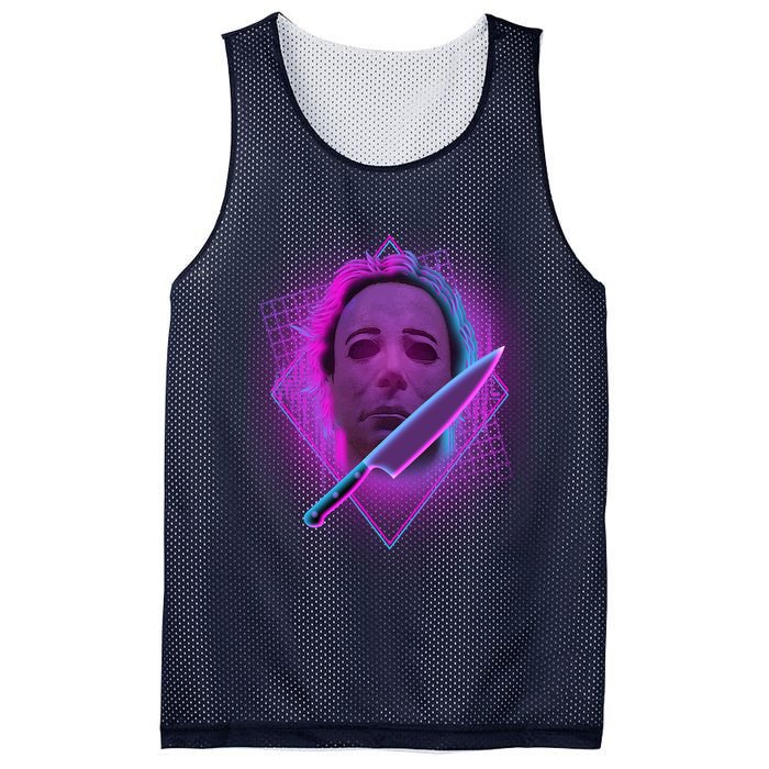 Retro 80's Eighties Myers With Knife Mesh Reversible Basketball Jersey Tank