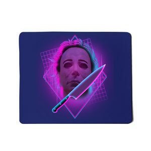 Retro 80's Eighties Myers With Knife Mousepad