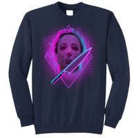 Retro 80's Eighties Myers With Knife Tall Sweatshirt