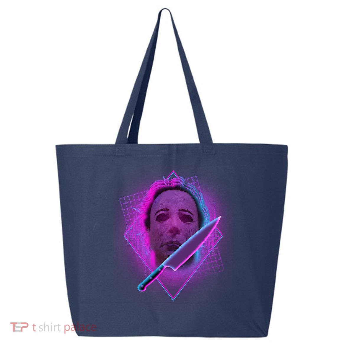 Retro 80's Eighties Myers With Knife 25L Jumbo Tote