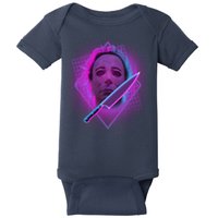 Retro 80's Eighties Myers With Knife Baby Bodysuit