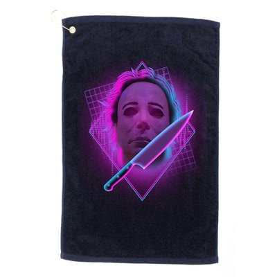 Retro 80's Eighties Myers With Knife Golf Towel