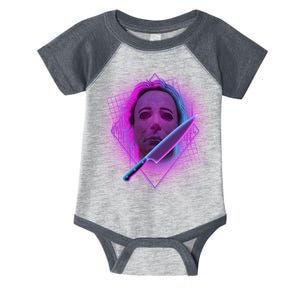 Retro 80's Eighties Myers With Knife Infant Baby Jersey Bodysuit