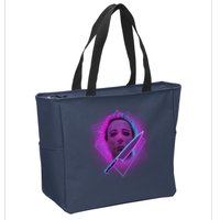 Retro 80's Eighties Myers With Knife Zip Tote Bag