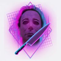 Retro 80's Eighties Myers With Knife Garment-Dyed Sweatshirt