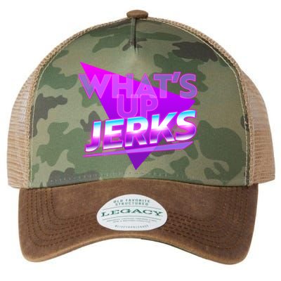 Retro 80's Eighties What's Up Jerks Legacy Tie Dye Trucker Hat