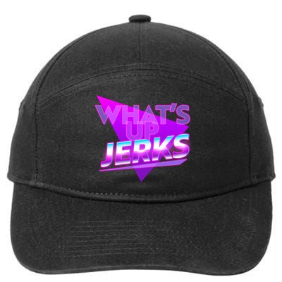 Retro 80's Eighties What's Up Jerks 7-Panel Snapback Hat