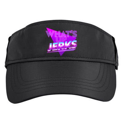 Retro 80's Eighties What's Up Jerks Adult Drive Performance Visor