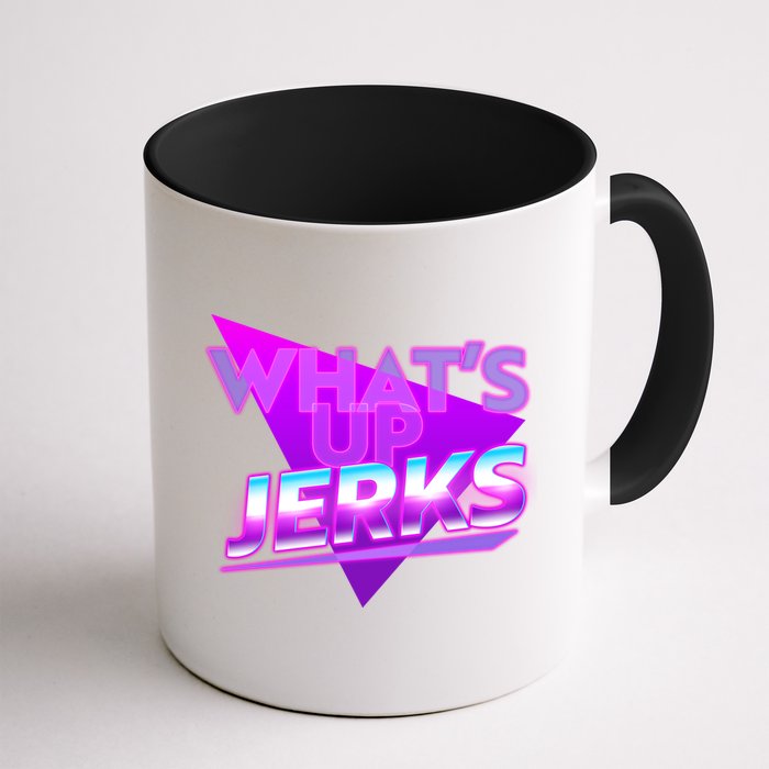 Retro 80's Eighties What's Up Jerks Mug