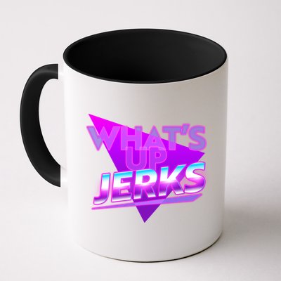 Retro 80's Eighties What's Up Jerks Mug