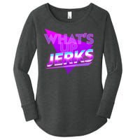 Retro 80's Eighties What's Up Jerks Women's Perfect Tri Tunic Long Sleeve Shirt