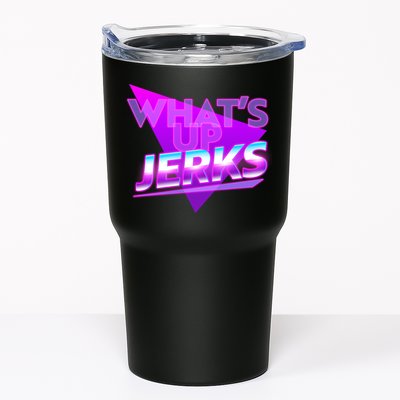 Retro 80's Eighties What's Up Jerks Tumbler