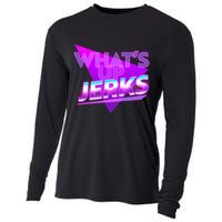 Retro 80's Eighties What's Up Jerks Cooling Performance Long Sleeve Crew