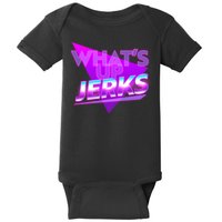 Retro 80's Eighties What's Up Jerks Baby Bodysuit