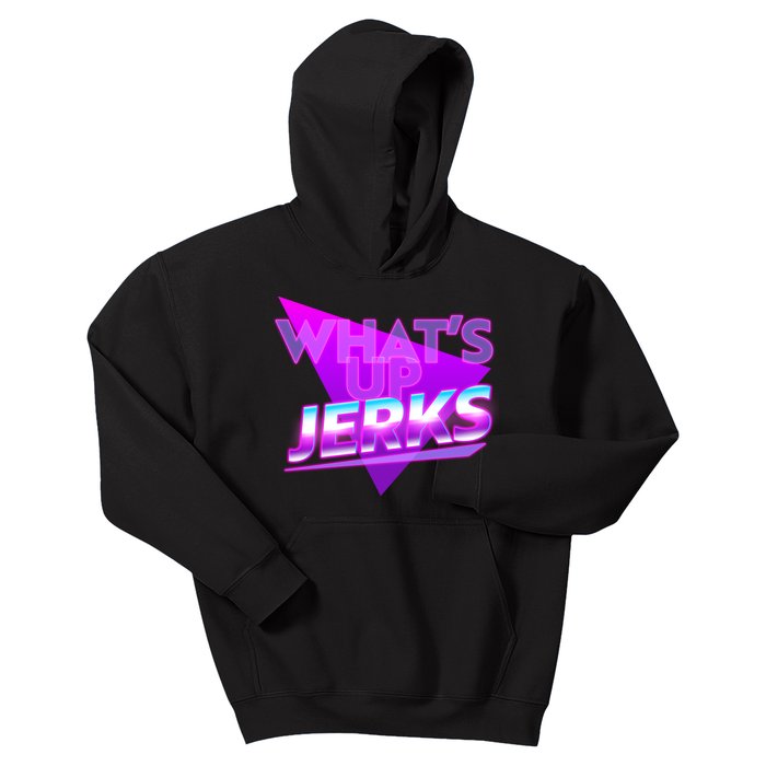 Retro 80's Eighties What's Up Jerks Kids Hoodie