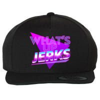 Retro 80's Eighties What's Up Jerks Wool Snapback Cap