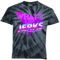 Retro 80's Eighties What's Up Jerks Kids Tie-Dye T-Shirt