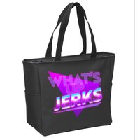 Retro 80's Eighties What's Up Jerks Zip Tote Bag