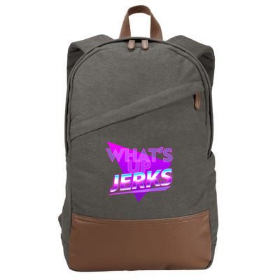 Retro 80's Eighties What's Up Jerks Cotton Canvas Backpack