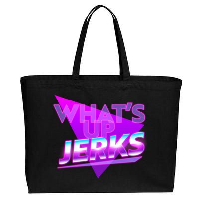 Retro 80's Eighties What's Up Jerks Cotton Canvas Jumbo Tote