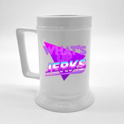 Retro 80's Eighties What's Up Jerks Beer Stein