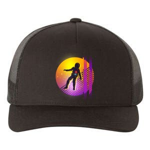 Retro 80's Glitch Astronaut Yupoong Adult 5-Panel Trucker Hat