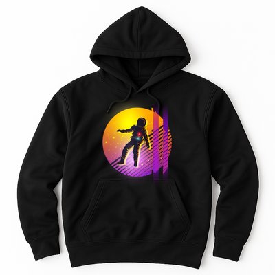 Retro 80's Glitch Astronaut Hoodie
