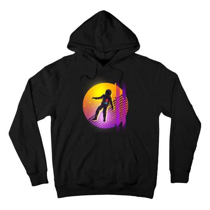 Retro 80's Glitch Astronaut Hoodie