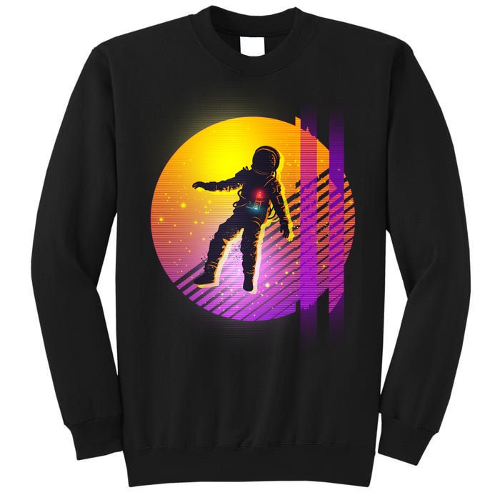 Retro 80's Glitch Astronaut Sweatshirt