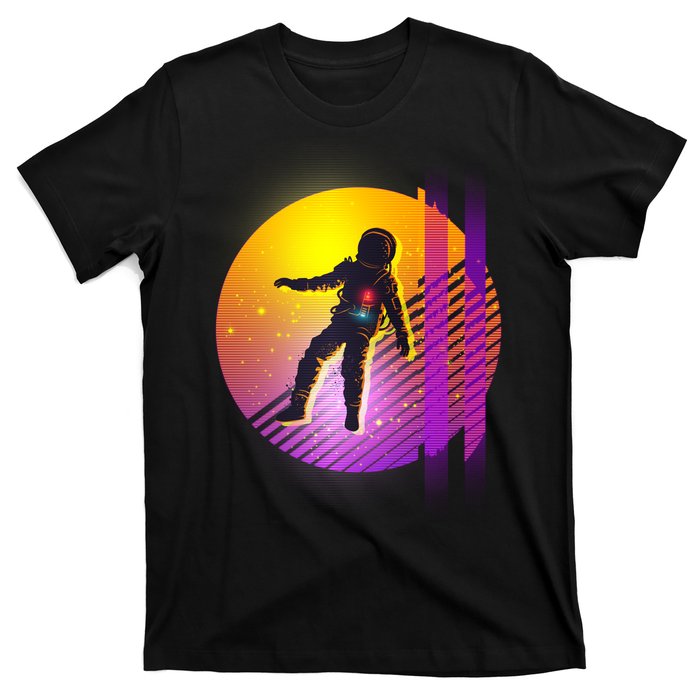 Retro 80's Glitch Astronaut T-Shirt