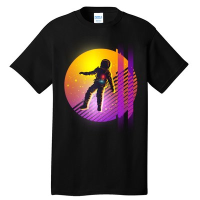 Retro 80's Glitch Astronaut Tall T-Shirt